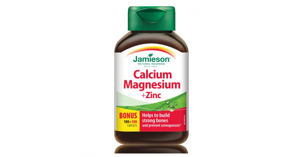 Jamieson Calcium + Magnesium + Zinc таблети за возрасни 100+100 ПЗУ