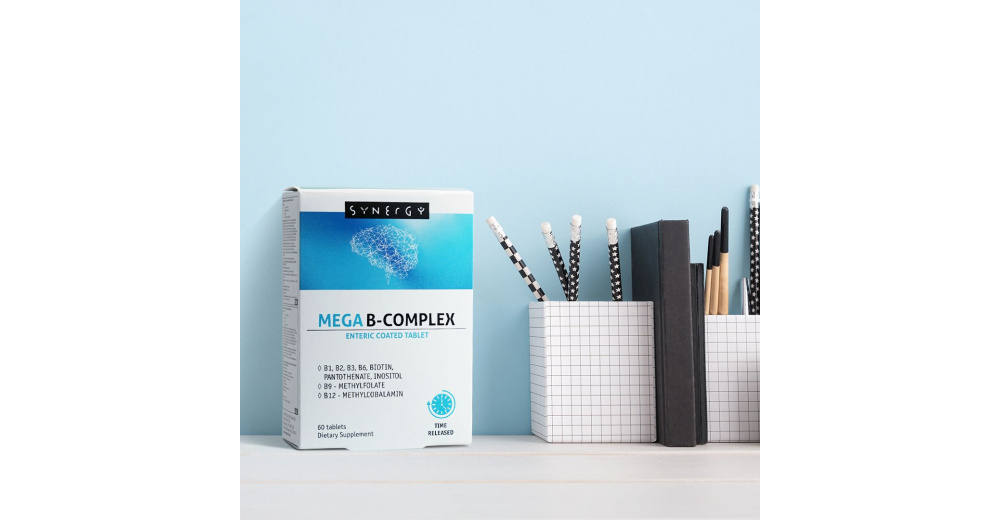 Synergy Mega B-Complex таблети, 60 таблети :: ПЗУ Аптека Виа Фарм